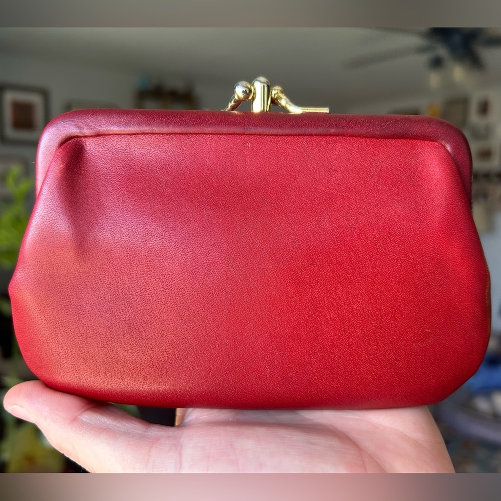 Vintage Coach Double Kisslock Coin Purse #7180 - Picture 3 of 11